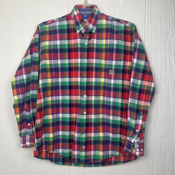 Cinch shirt mens Small long sleeve button down pink/purple/green Great condition - Picture 2 of 5